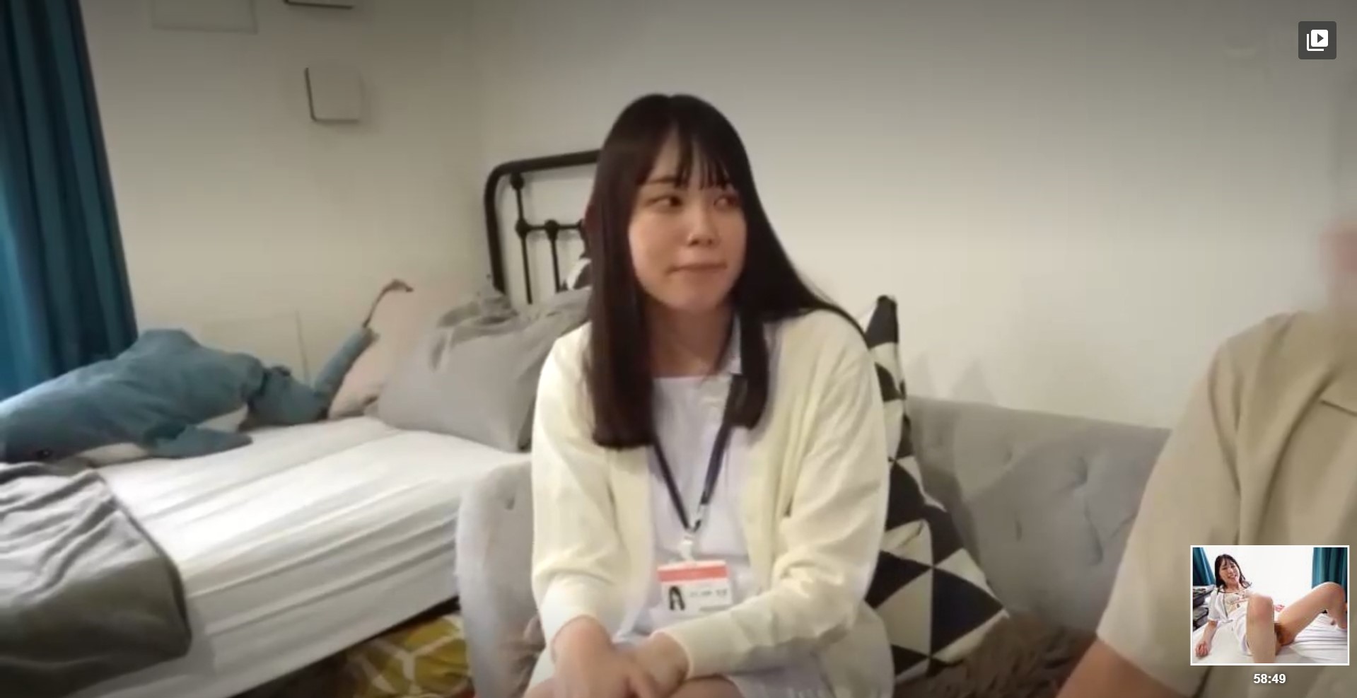 薄顔でスレンダー美少女の看護師お姉さんに生ハメして最後は気持ち良すぎて正常位ピストンが止められずにそのまま中出ししたった
